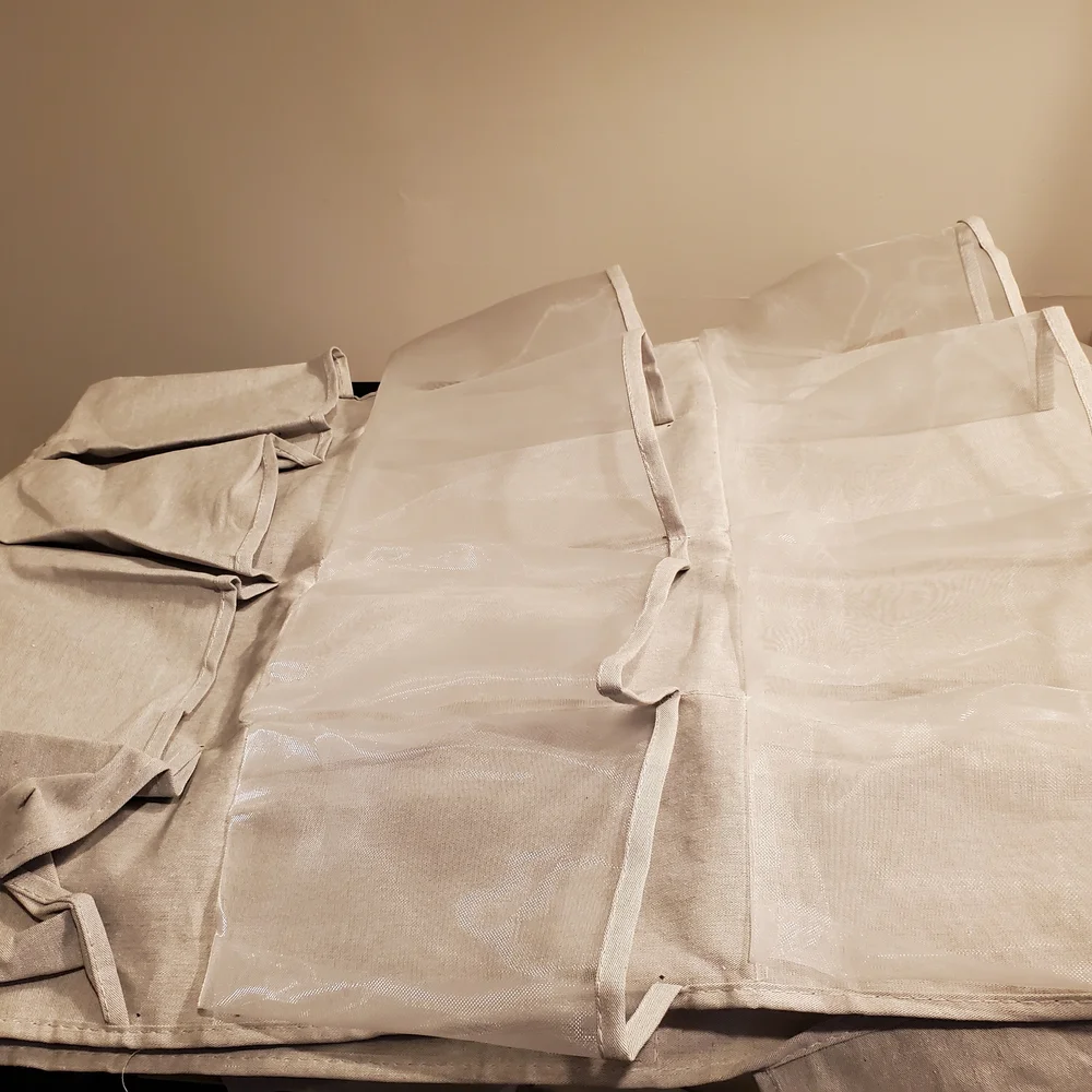 Gray Hanging Closet Organizer
